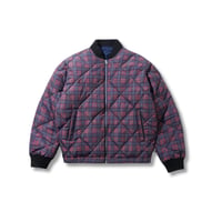 Butter Goods Reversible Bomber Jacket - Navy Plaid