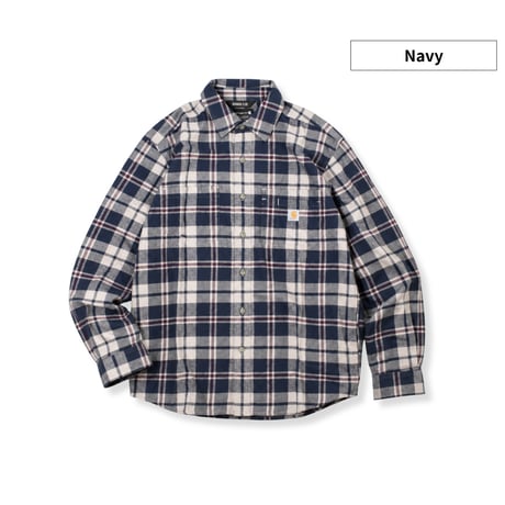 Carhartt 107010 Relaxed Fit Midweight L/S Flannel Plaid Shirts / 全2色