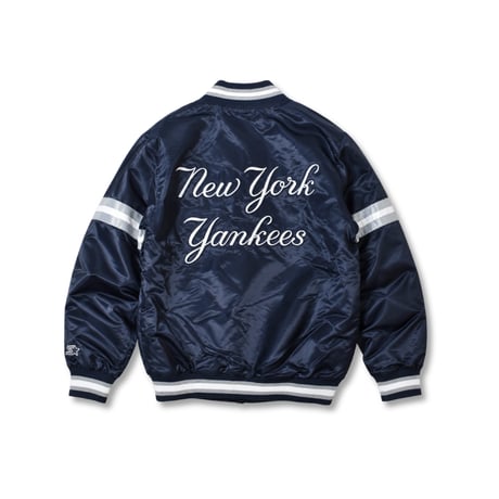 Starter New York Yankees Snap Varsity Jacket - Navy
