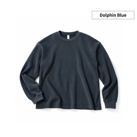 Los Angeles Apparel TX407GD L/S Garment Dye Heavy Thermal Crewneck / 全6色