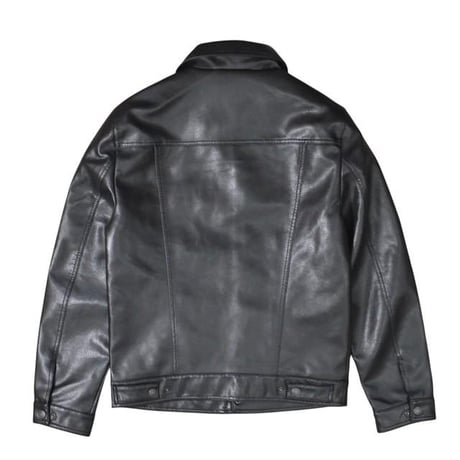 Levi's®︎  PU Leather 2 Chest Pocket Trucker Jacket LM2RU638 / 全2色
