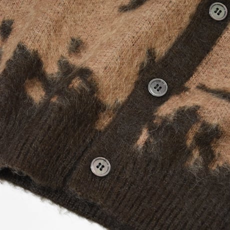 Gramicci Mohair Splatter Cardigan [G6FM-J038] / 全3色
