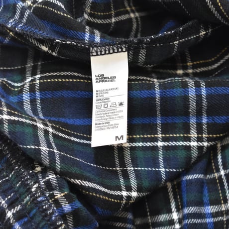 Los Angeles Apparel Cotton Flannel Lounge Pants RCF445 / 全4色