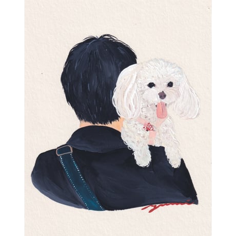 【オーダーメイド原画】BACK STYLE PORTRAIT
