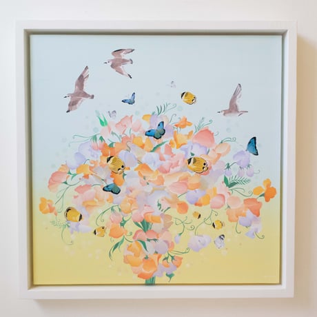 【原画】　Coral Garden "Sweet pea”