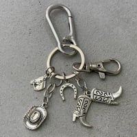 【nostalgic silver】silver key ring A05