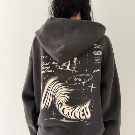 【D.NUVO】ABSTRACT ZIP HOODIE