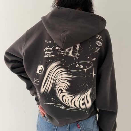 【D.NUVO】ABSTRACT ZIP HOODIE