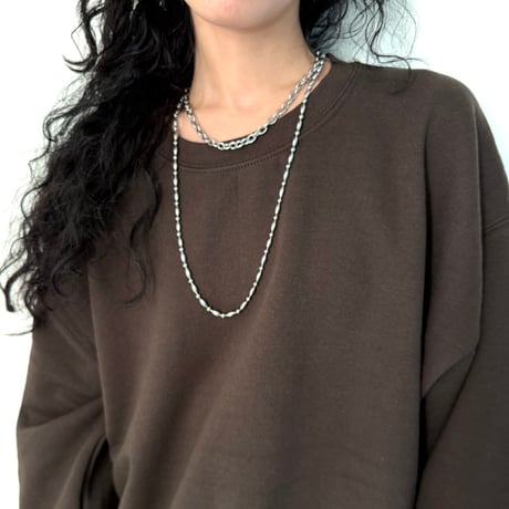【nostalgic silver】chain necklace