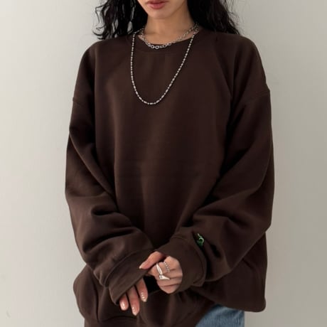 【nostalgic silver】logo chain necklace