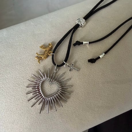 【nostalgic silver】charm choker