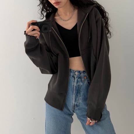 【D.NUVO】ABSTRACT ZIP HOODIE
