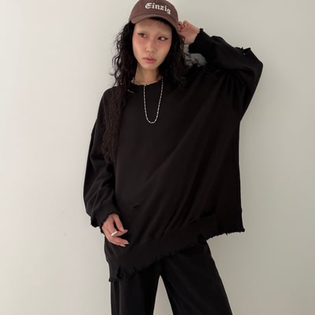 【D.NUVO】DAMAGE SWEAT