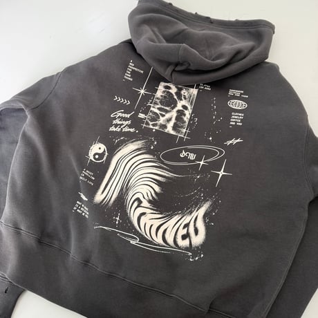 【D.NUVO】ABSTRACT ZIP HOODIE