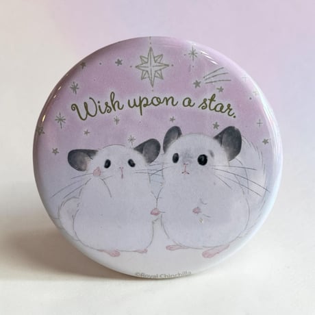 【倉庫一掃セール】《Wish upon a star 2025》缶バッチ44mm ⚫︎