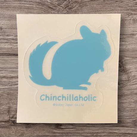 【倉庫一掃セール】「chinchillaholic」ステッカー　⚫︎