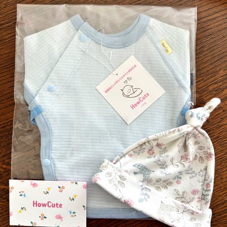 お着替え簡単♪ How Cute®︎点滴用肌着サイズミニミニ（超低出生体重児肌着）1000g〜