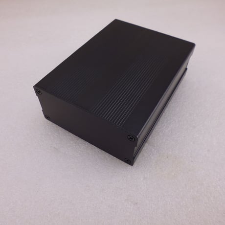100×76×35 mm 高級アルミケース  BLACK ( ZHW-652-B )