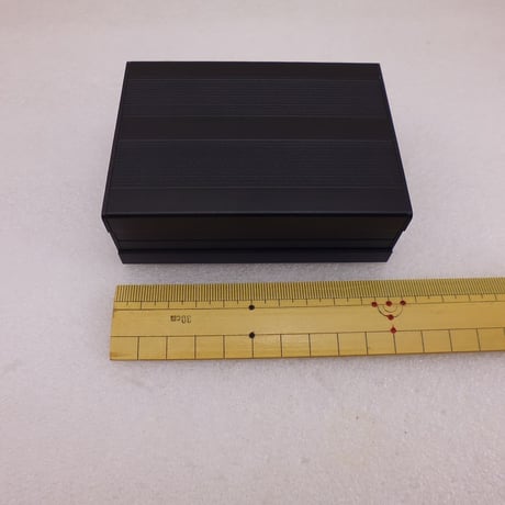 100×76×35 mm 高級アルミケース  BLACK ( ZHW-652-B )