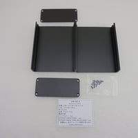 110×88×38 mm 高級アルミケース  BLACK ( ZHW-863-B )