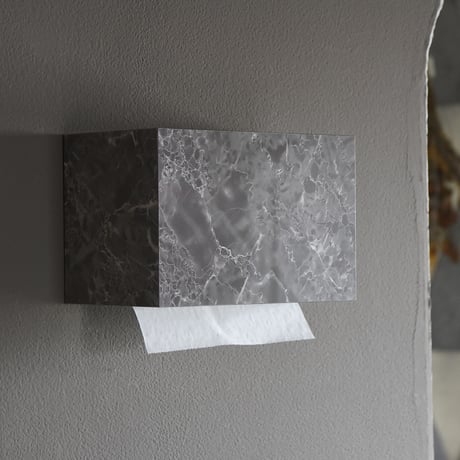 ペーパータオルホルダー Paper Towel Dispenser ミストマーブル 艶あり 小判 中判 壁掛け ペーパータオル ケース ディスペンサー トイレ 洗面所 業務用 おしゃれ