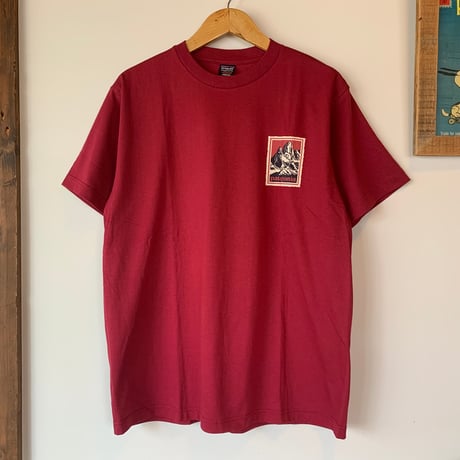 patagonia no.2 FITZROY STAMP WOODBLOCK NOS  デッドストック 黒タグ 切手 木版画 パタゴニア VINTAGE