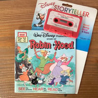 Disney Robin Hood ロビン・フッド カセットテープ付 絵本 1977年
