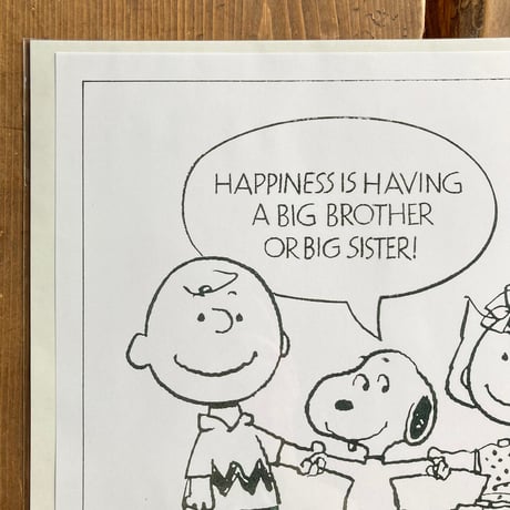 SNOOPY PEANUTS スヌーピー ヴィンテージ広告 複製／BIG BROTHERS BIG SISTERS OF AMERICA