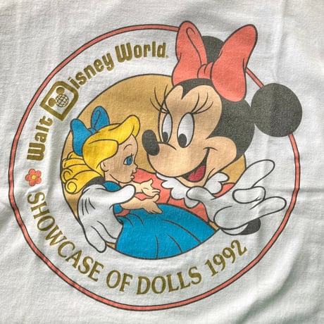 Walt Disney World SHOWCASE OF DOLLS 1992 Minnie Mouse ヴィンテージ ミニー  S/S TEE