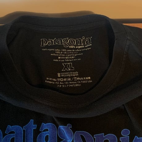patagonia 7/S LOGO XL made in USA 希少貴重 ワードマーク パタゴニア VINTAGE