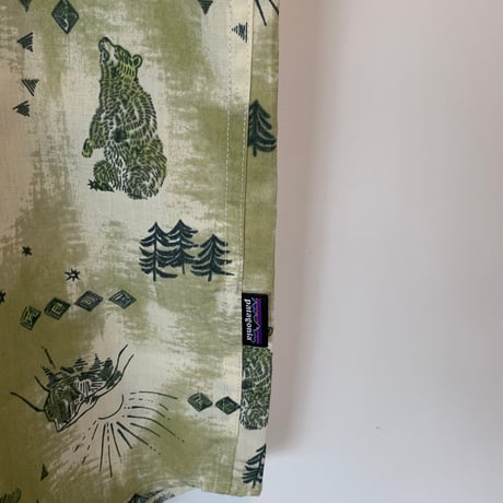 patagonia BEAR 熊 ゴートゥーシャツ L 限定 廃番 水墨柄 希少 パタゴニア VINTAGE