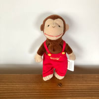 Curious George おさるのジョージ クラシックジョージ オーバーオール ぬいぐるみ GUND ①