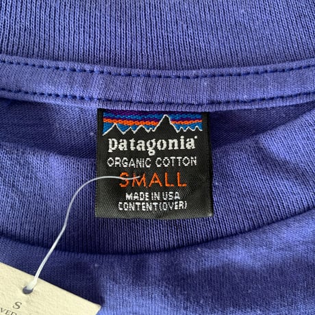 patagonia L/S FITZROY STAMP WOODBLOCK NOS  デッドストック 黒タグ 切手 木版画 パタゴニア VINTAGE