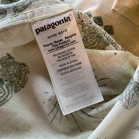 patagonia BEAR 熊 ゴートゥーシャツ S 限定 廃番 水墨柄 希少 パタゴニア VINTAGE