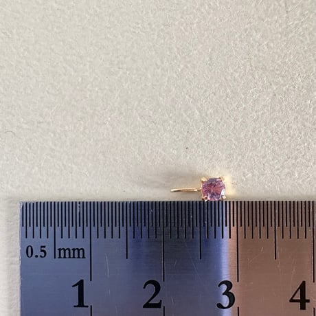 K18 天然石スピネル 3.5mm ラウンドカット ペンダントトップ 希少 2