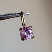 K18 天然石スピネル 3.5mm ラウンドカット ペンダントトップ 希少 2