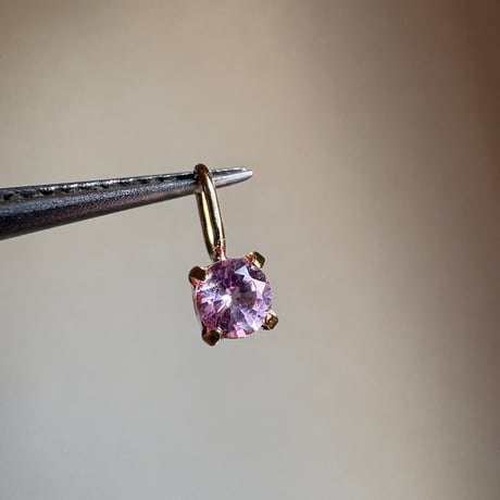 K18 天然石スピネル 3.5mm ラウンドカット ペンダントトップ 希少 2