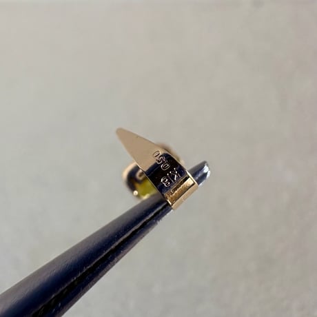 K18 天然石スフェーン oval ペンダントトップ 希少宝石 2