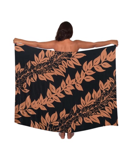 Hawai'ian Pareo  MAILE LEI  Black Hazel  HNLS03698-8690