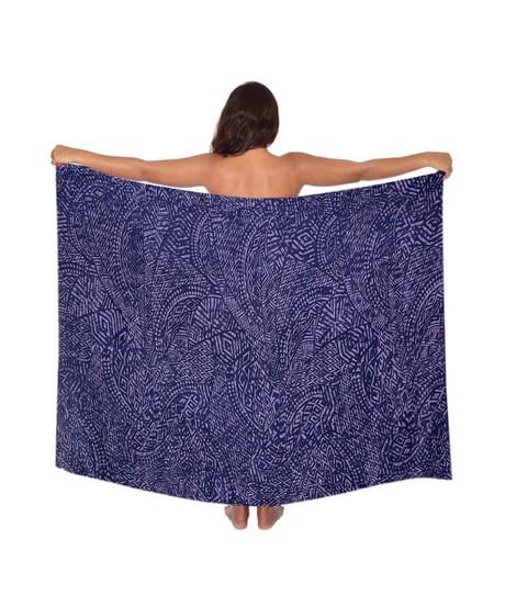 Hawai'ian Pareo TLIBAL  TAPPA  DEEP MIDNIGHT  HNLS03784-0990