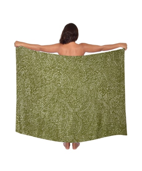 Hawai'ian Pareo TLIBAL  TAPPA  Green  HNLS03783-0990