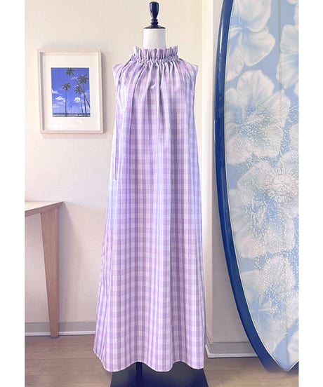 ヘアメイクアップ後でも崩さず着れるワンピース  パラカ  LAVENDER  HNLS03796-96340