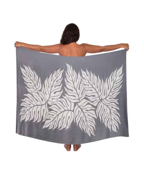 Hawai'ian Pareo   Bread Fruit Leaf  DEEP TAUPE  HNLS03791-0990