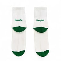 HoneyPot Logo Socks - WHITE-