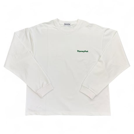 HoneyPot Logo L/S -WHITE-