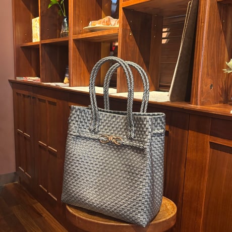 大人可愛いカゴバッグ　Noble tote ノーブルトート ML｜軽量　 横長　上品バッグ｜truetree
