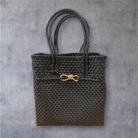 大人可愛いカゴバッグ　Noble tote ノーブルトート ML｜軽量　 横長　上品バッグ｜truetree