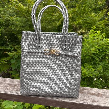 大人可愛いカゴバッグ　Noble tote ノーブルトート ML｜軽量　 横長　上品バッグ｜truetree