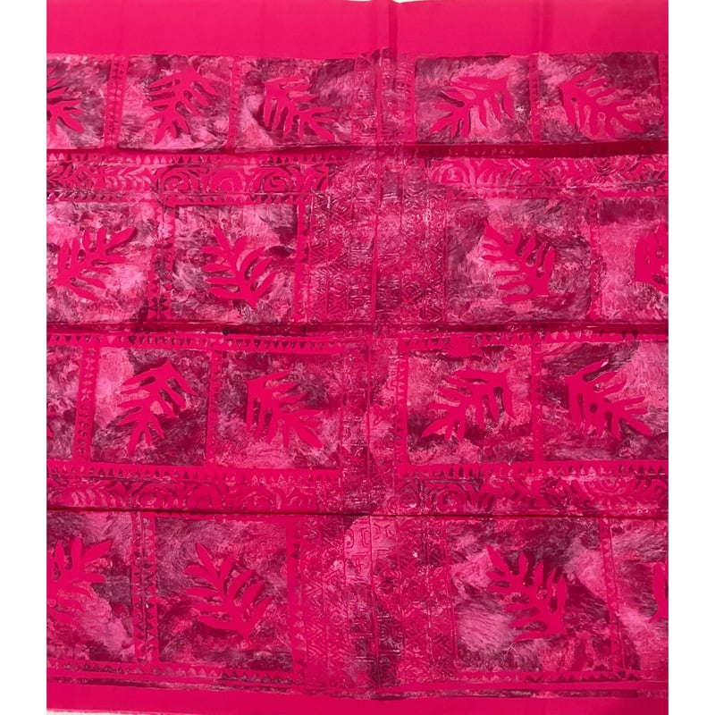 ロング TAHITI ARTパレオ NR-60ピンク※☆色味についてご不明点等がある