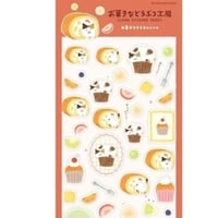 すきまにゃんこ　透明シール